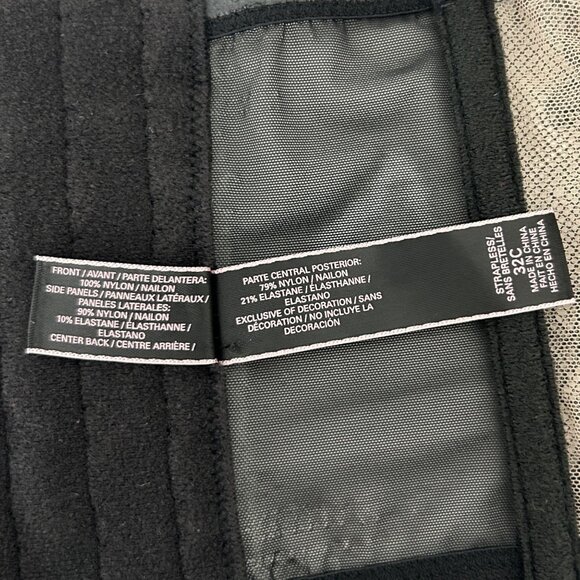 Victoria's Secret Black Floral Lace Corset Bustier Top Bra Vamp Witchy Goth 32C - Picture 13 of 15